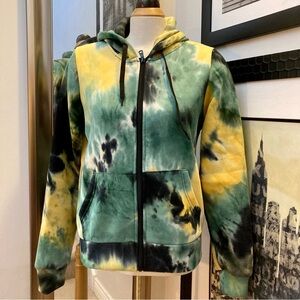 NWT Tie dyed fleece hoodie